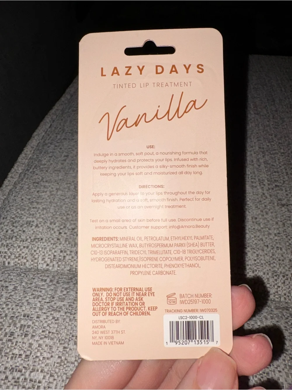 Lazy Days Vanilla Tinted Lip Treatment - Cream Beige